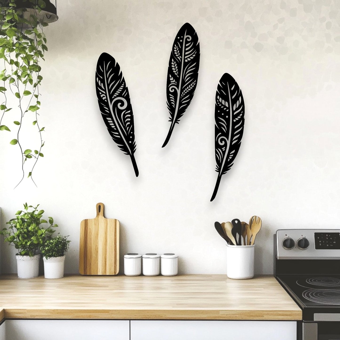 NZ Feather Wall Art Set