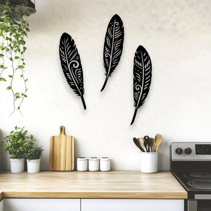 NZ Feather Wall Art Set
