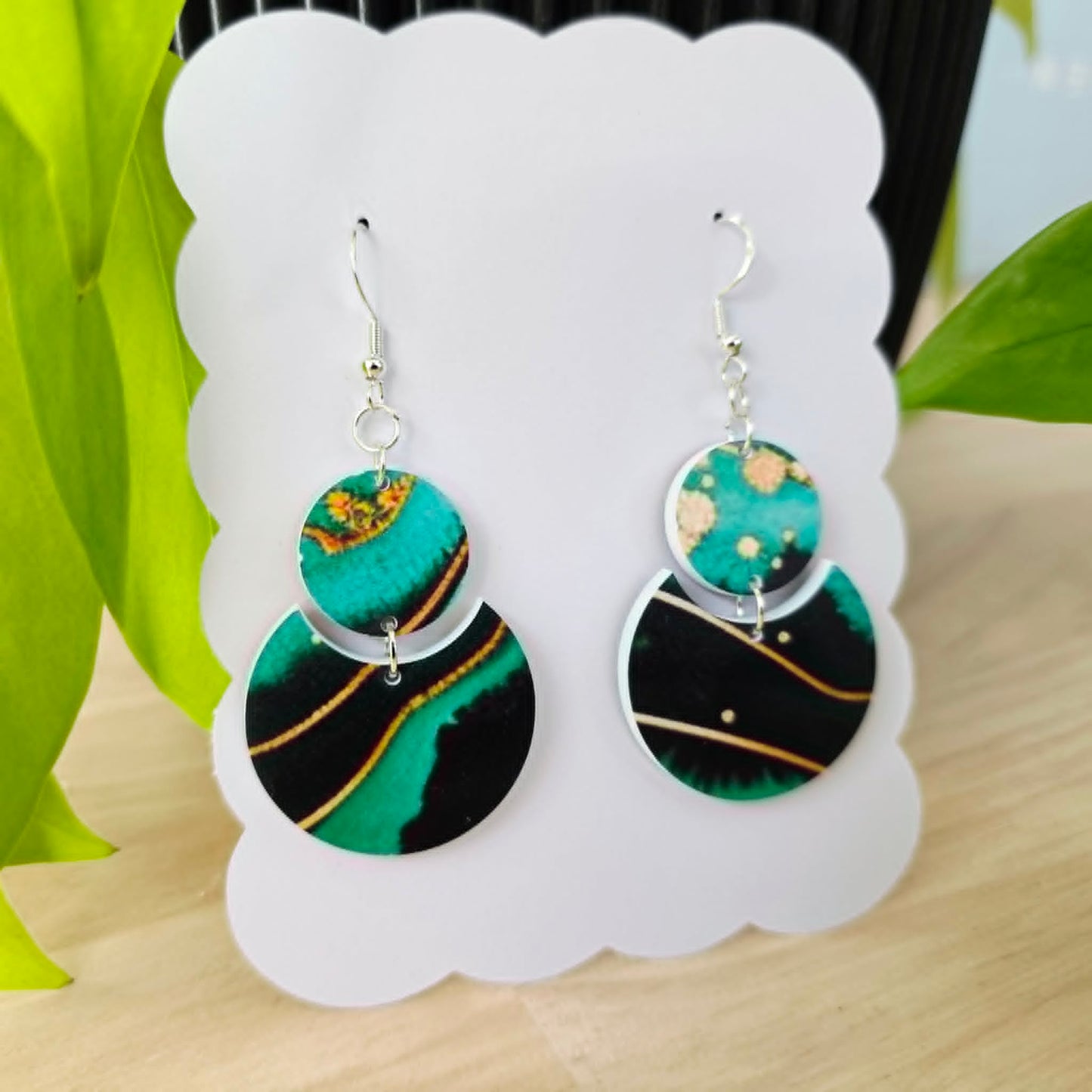 Two-Piece Pattern Earrings