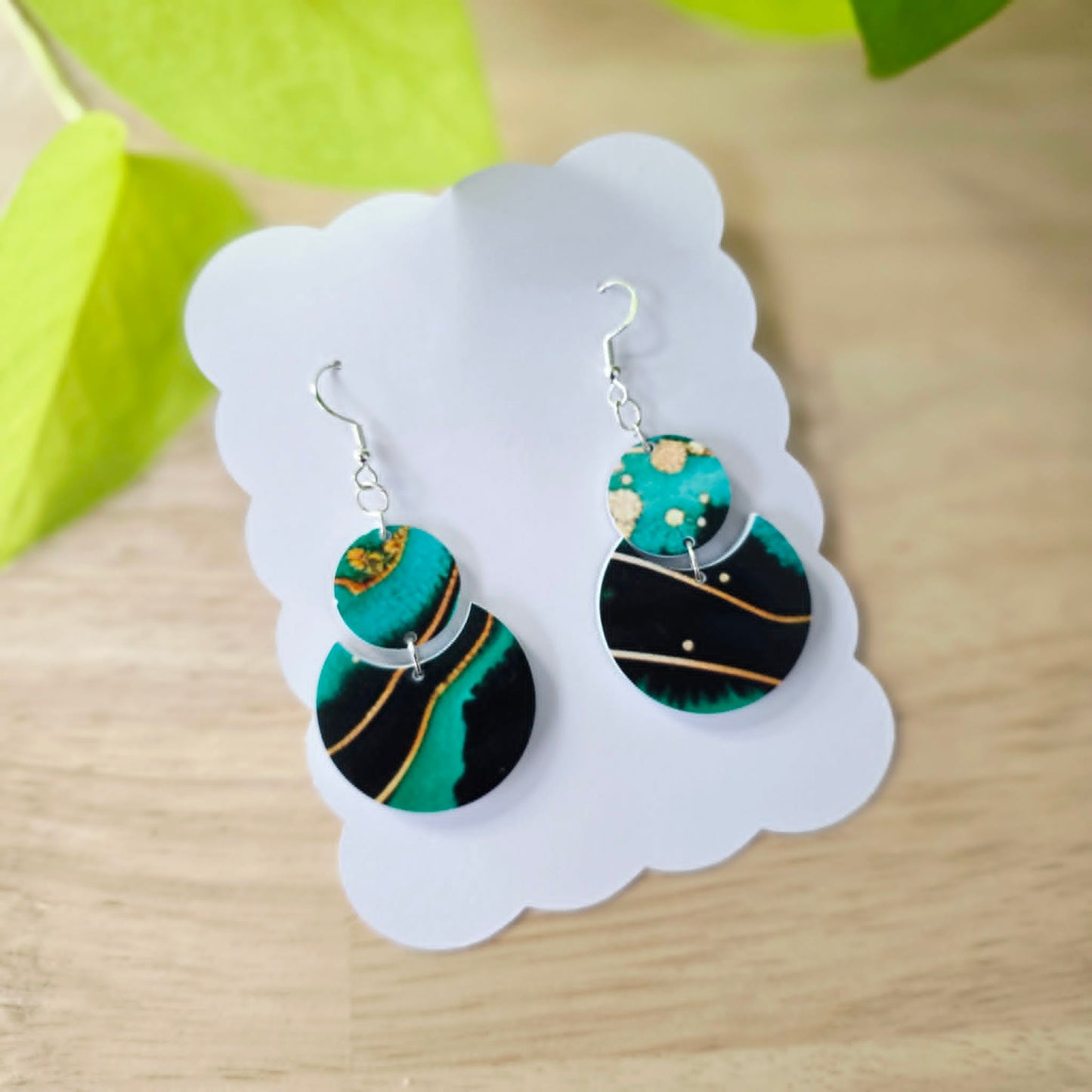 Two-Piece Pattern Earrings