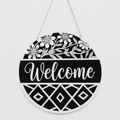 Floral Welcome Sign - One In Stock