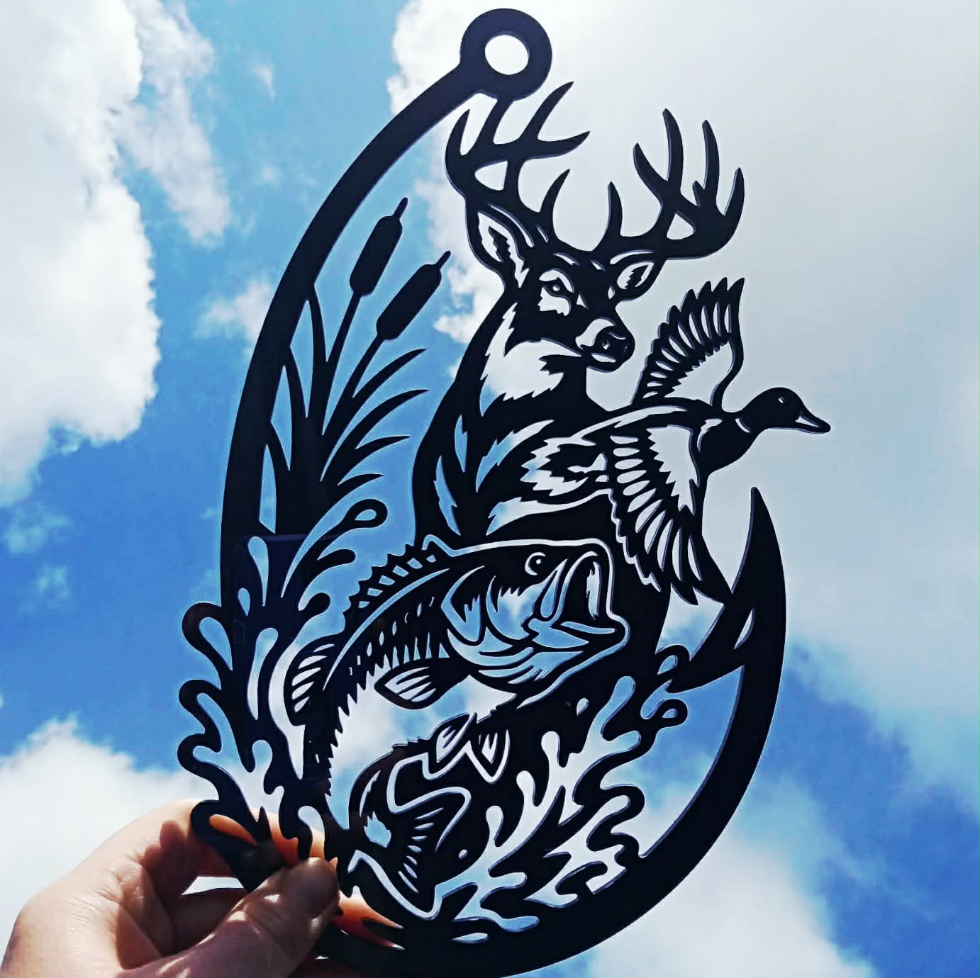 Hunting & Fishing Hook Wall Art