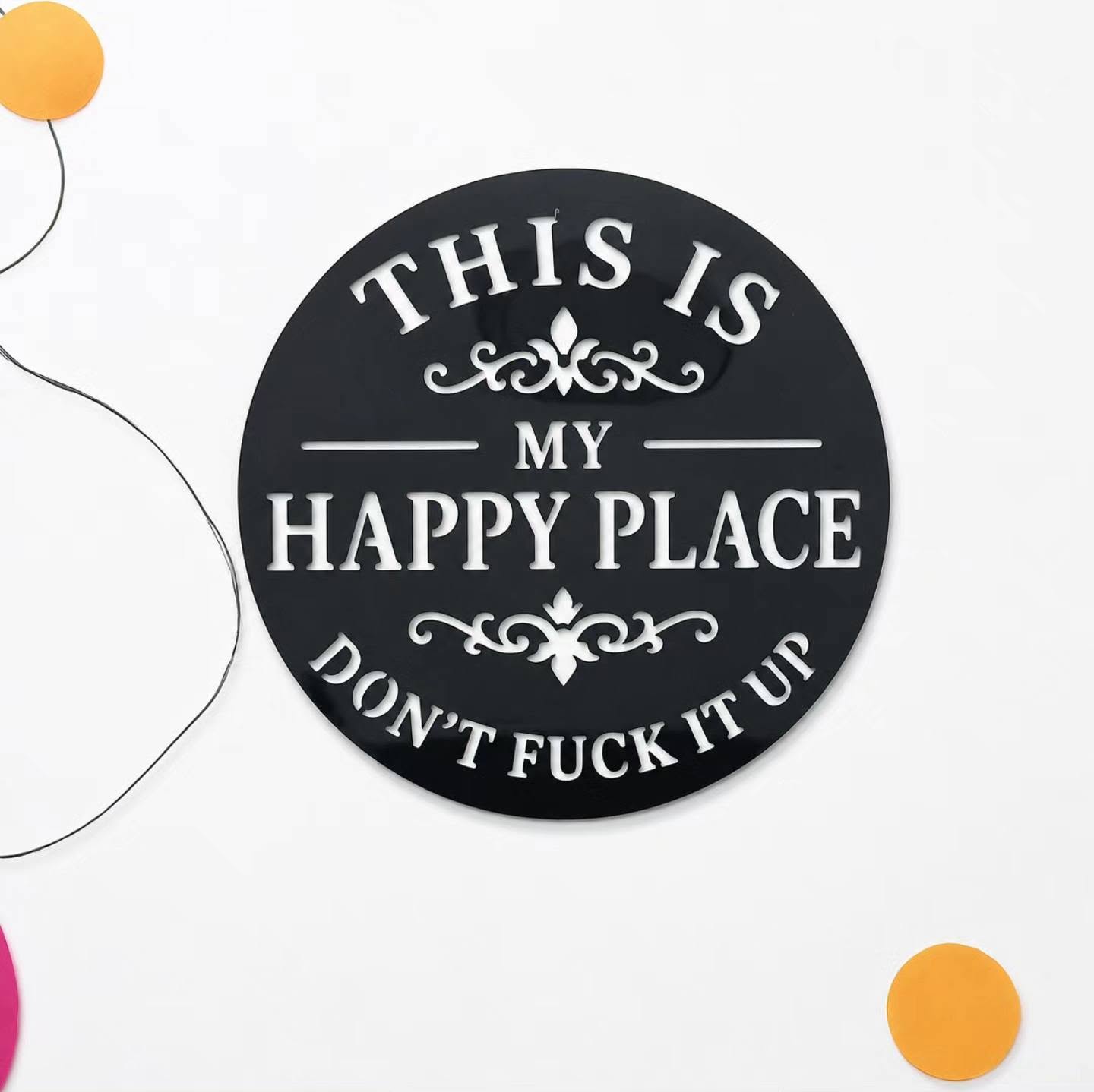 My Happy Place Wall Art