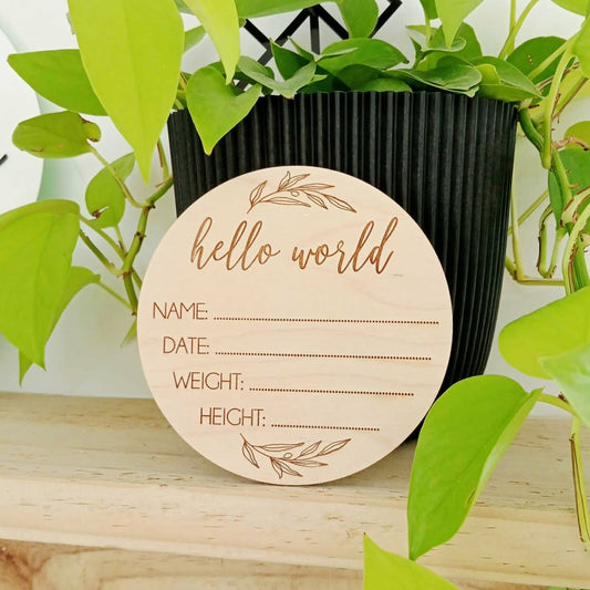 Hello World Announcement Disc