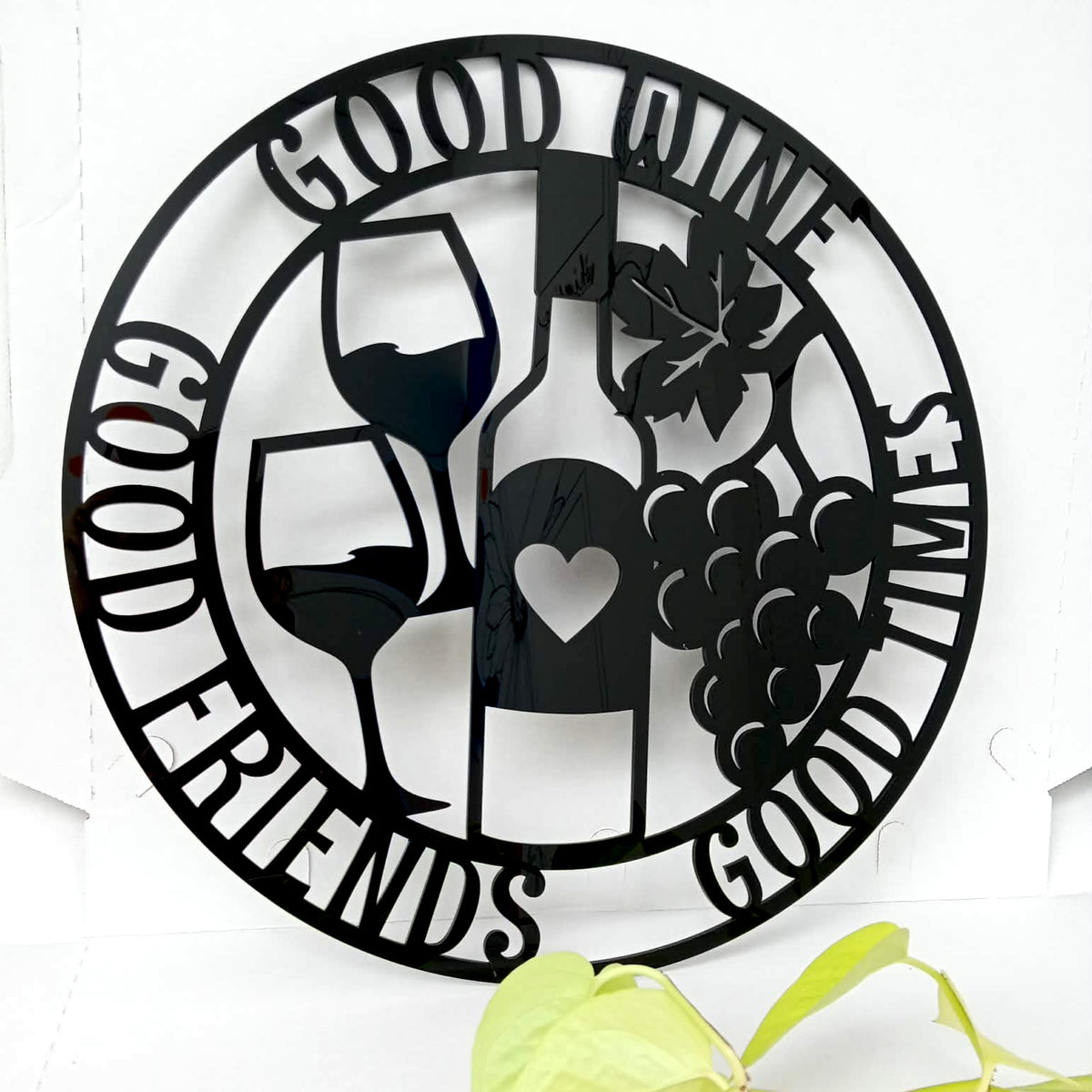 Good Wine Good Friends Wall Art