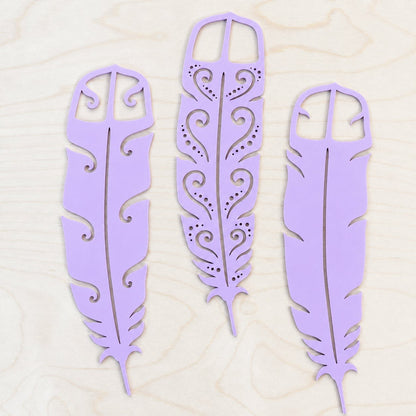 Pastel Huia Feather Trio