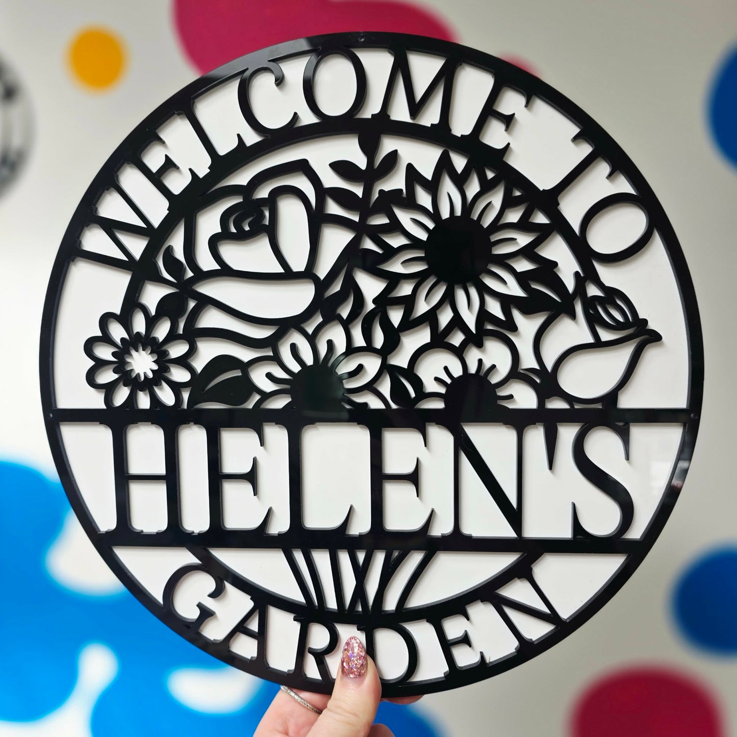 Personalised Garden Sign | Layered Outdoor Wall Art