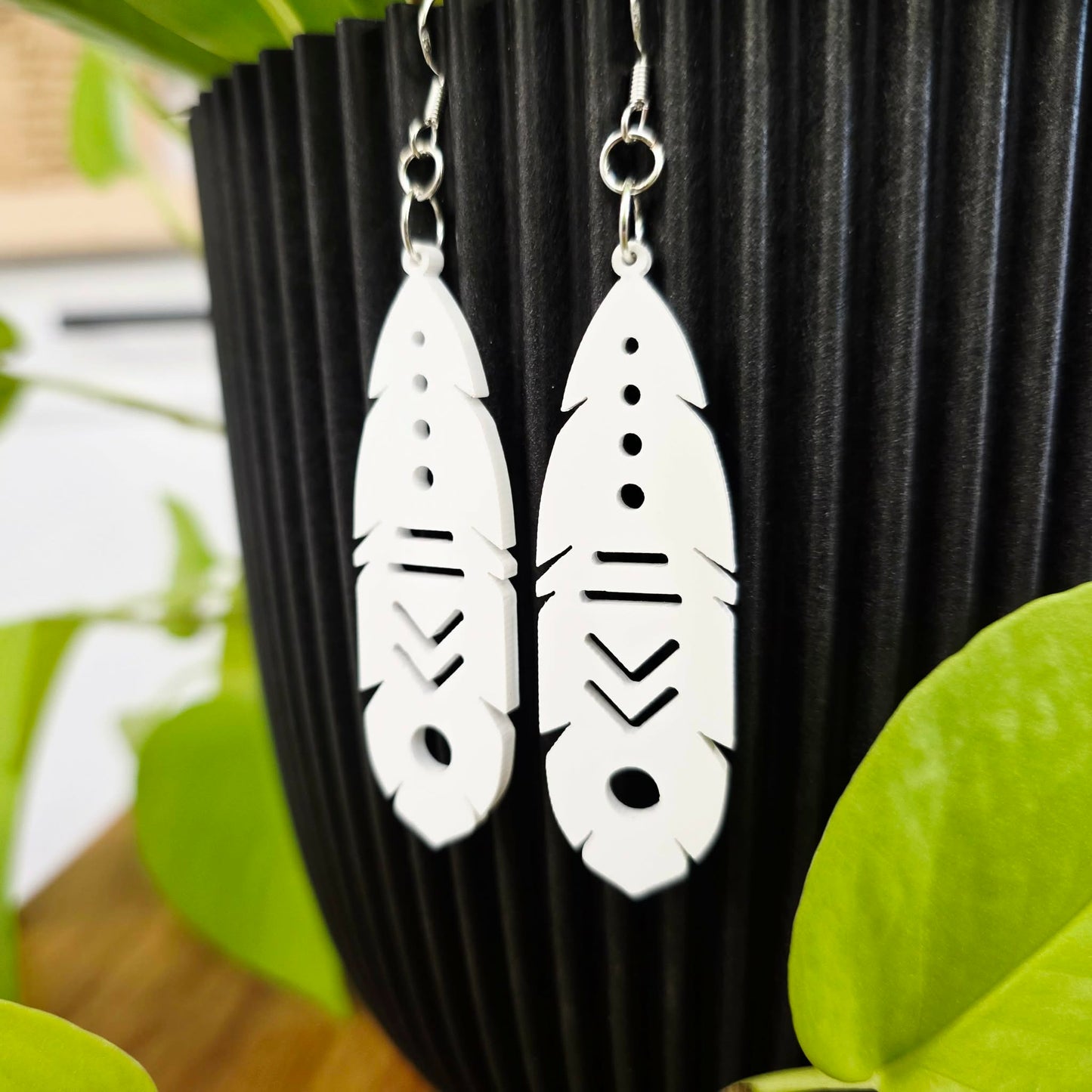 Huia Feather Earrings