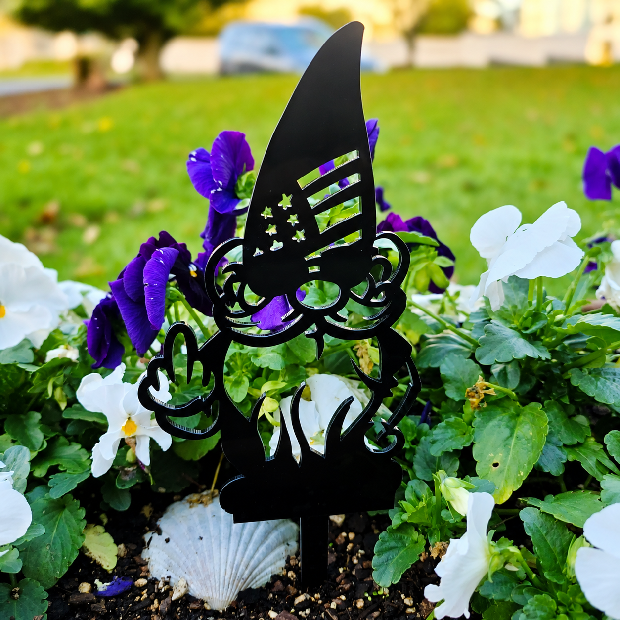 Rockstar Gnome Plant Stakes | Set of 3