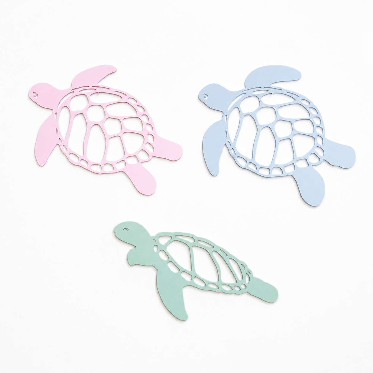 Pastel Sea Turtle Wall Art Set