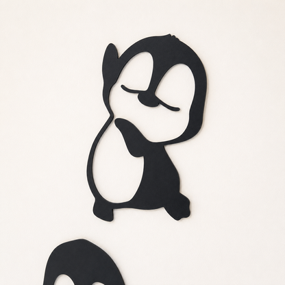 Cute Penguin Wall Art Set