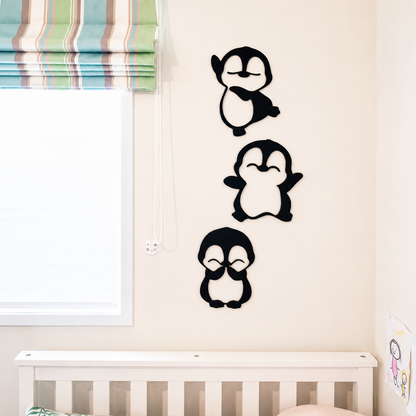 Cute Penguin Wall Art Set