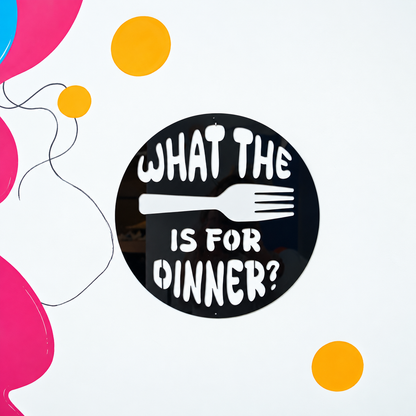 What the Fork Is for Dinner Wall Art
