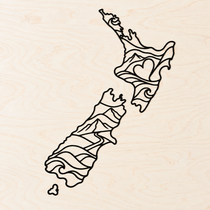 Heart of New Zealand Wall Art