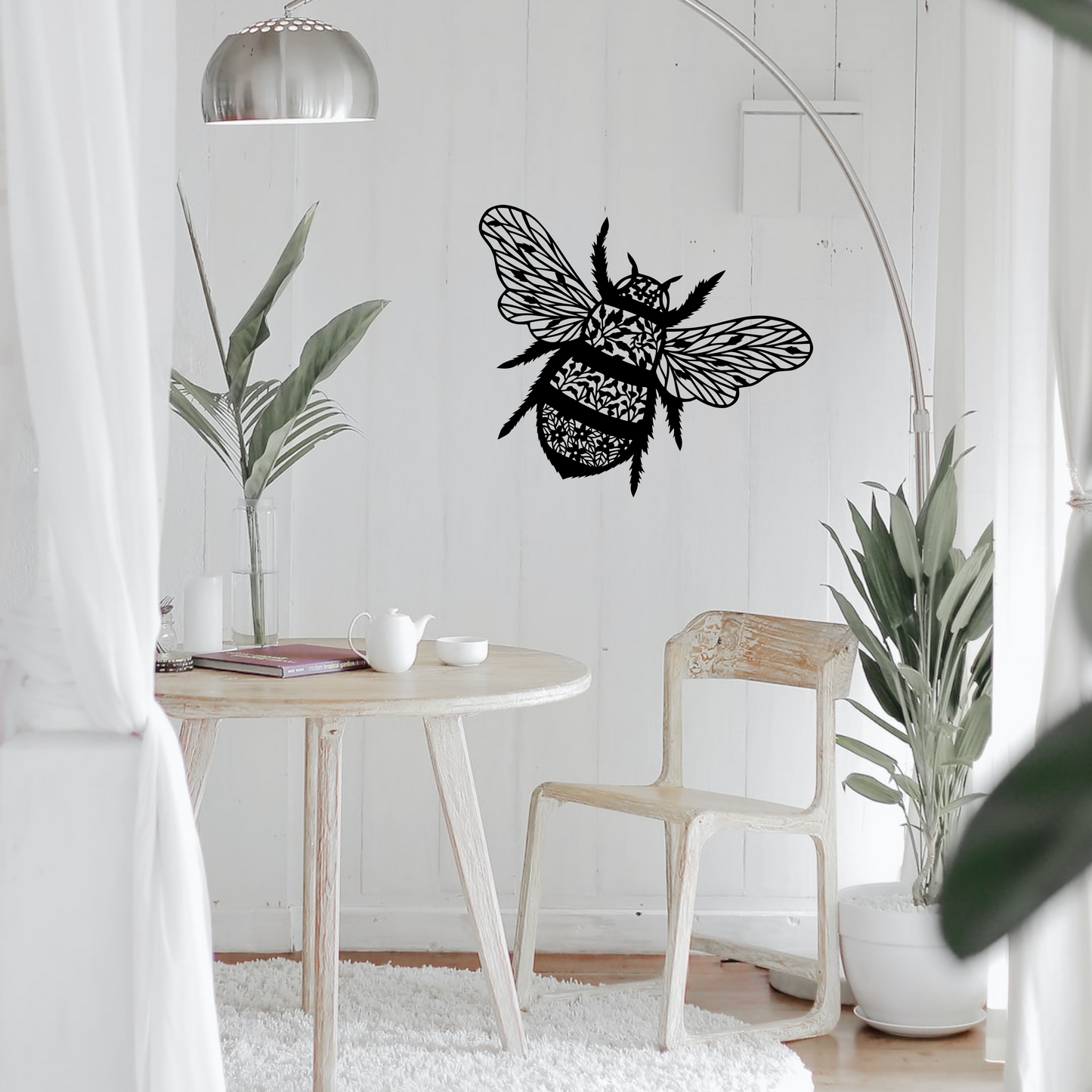 Floral Bee Wall Art