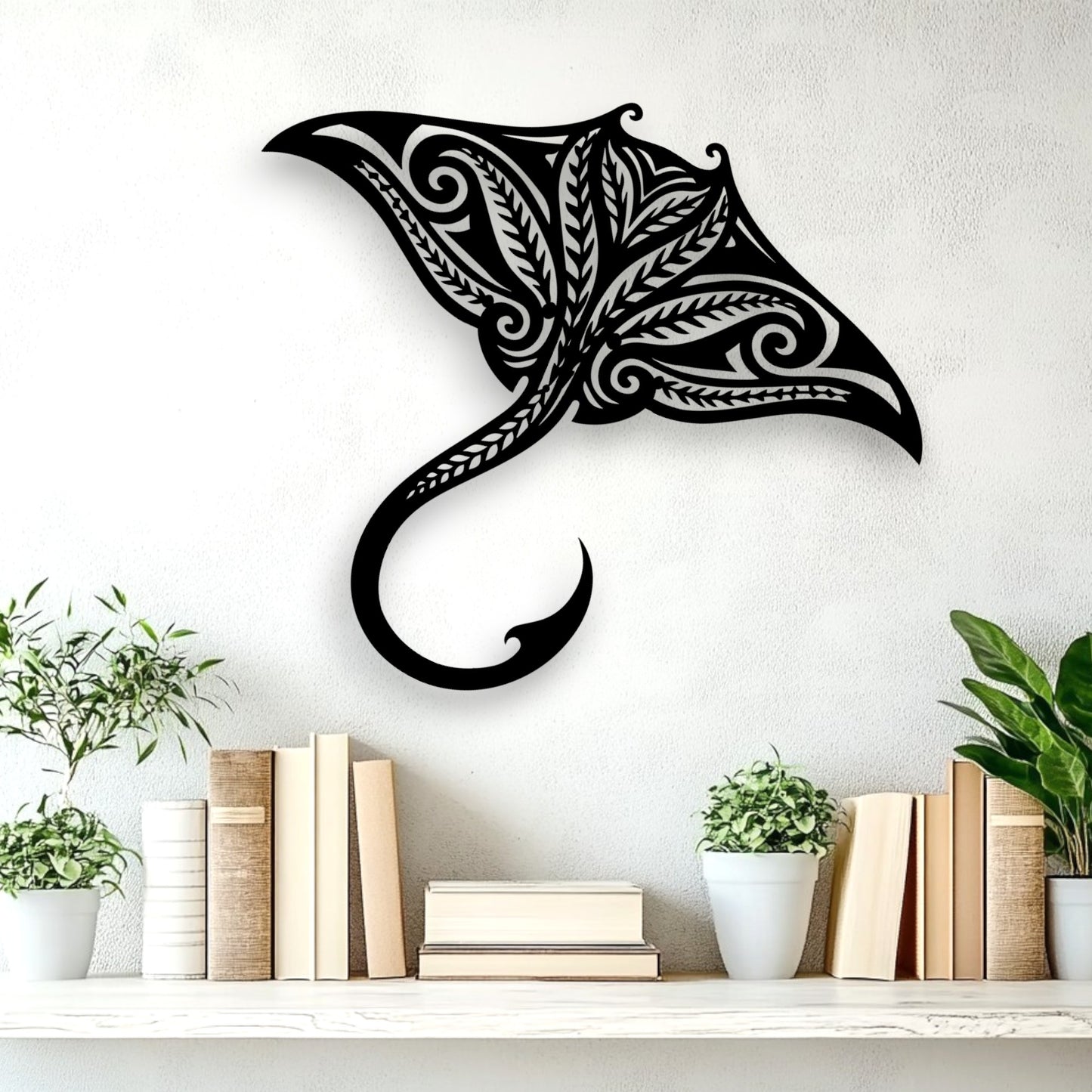 Koru Manta Ray Wall Art