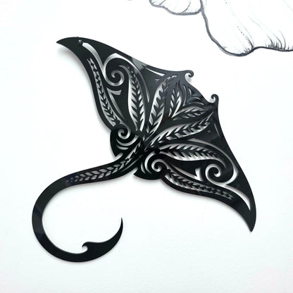 Koru Manta Ray Wall Art
