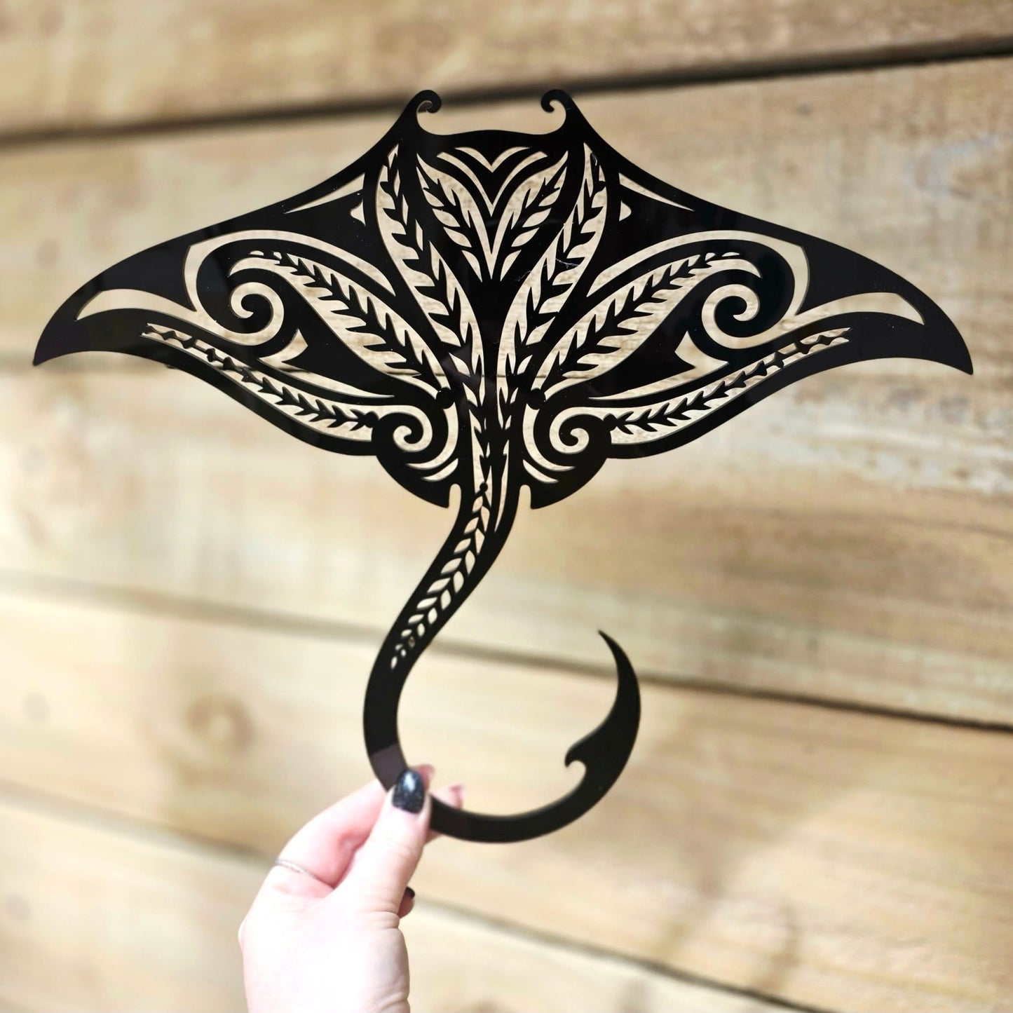 Koru Manta Ray Wall Art