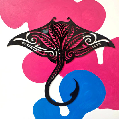 Koru Manta Ray Wall Art