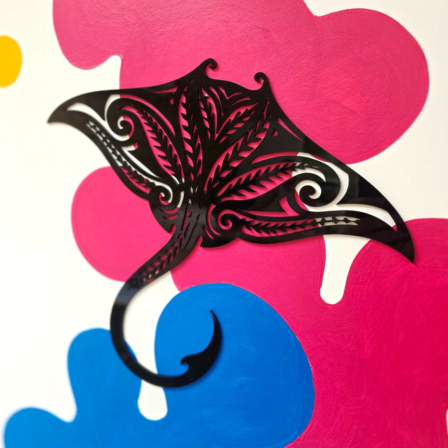 Koru Manta Ray Wall Art