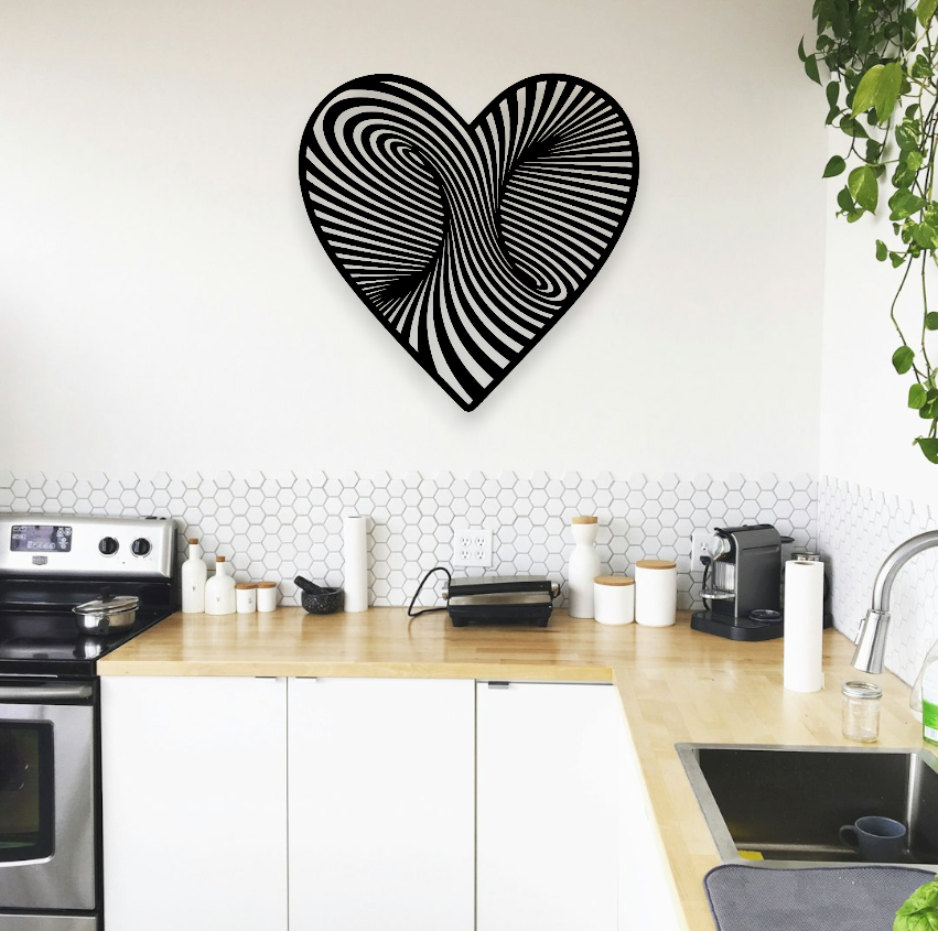 Twirl Heart Wall Art