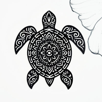 Mandala Sea Turtle Wall Art