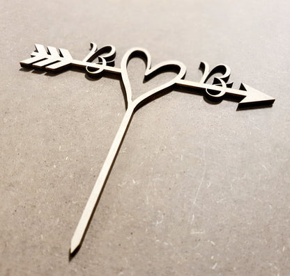 Cupid Arrow Cake Topper