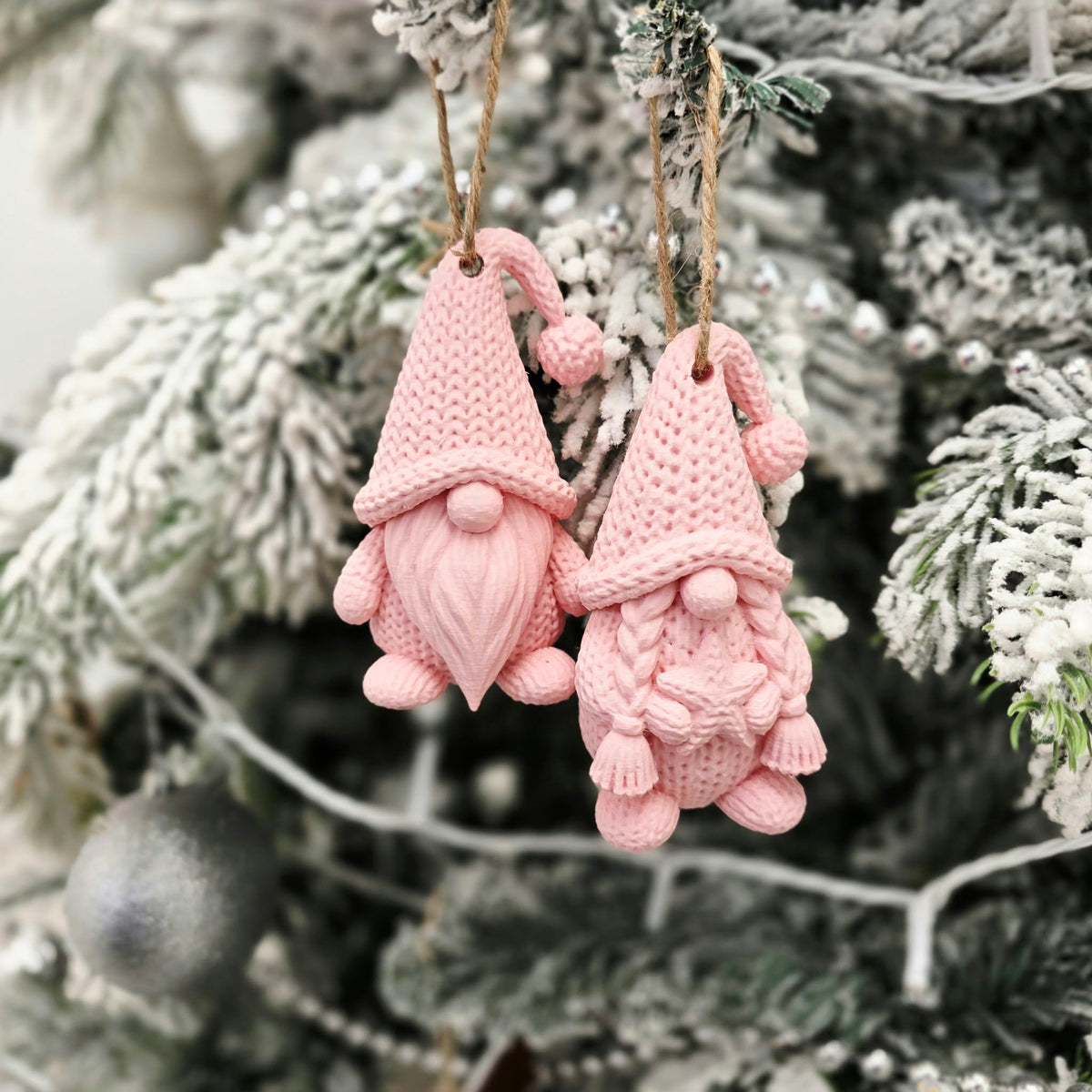 Knitted Christmas Gnome Ornament