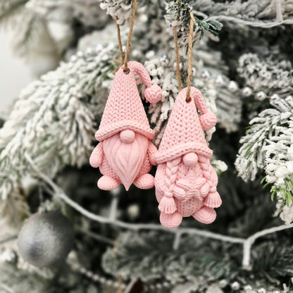 Knitted Christmas Gnome Ornament