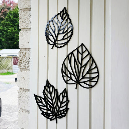 Autumn Leaves Wall Art Set Wall Decor Whimsic 