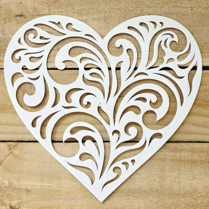 Koru Swirl Heart Wall Art