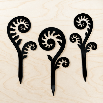 Mini Punga Plant Stakes | Set of 3