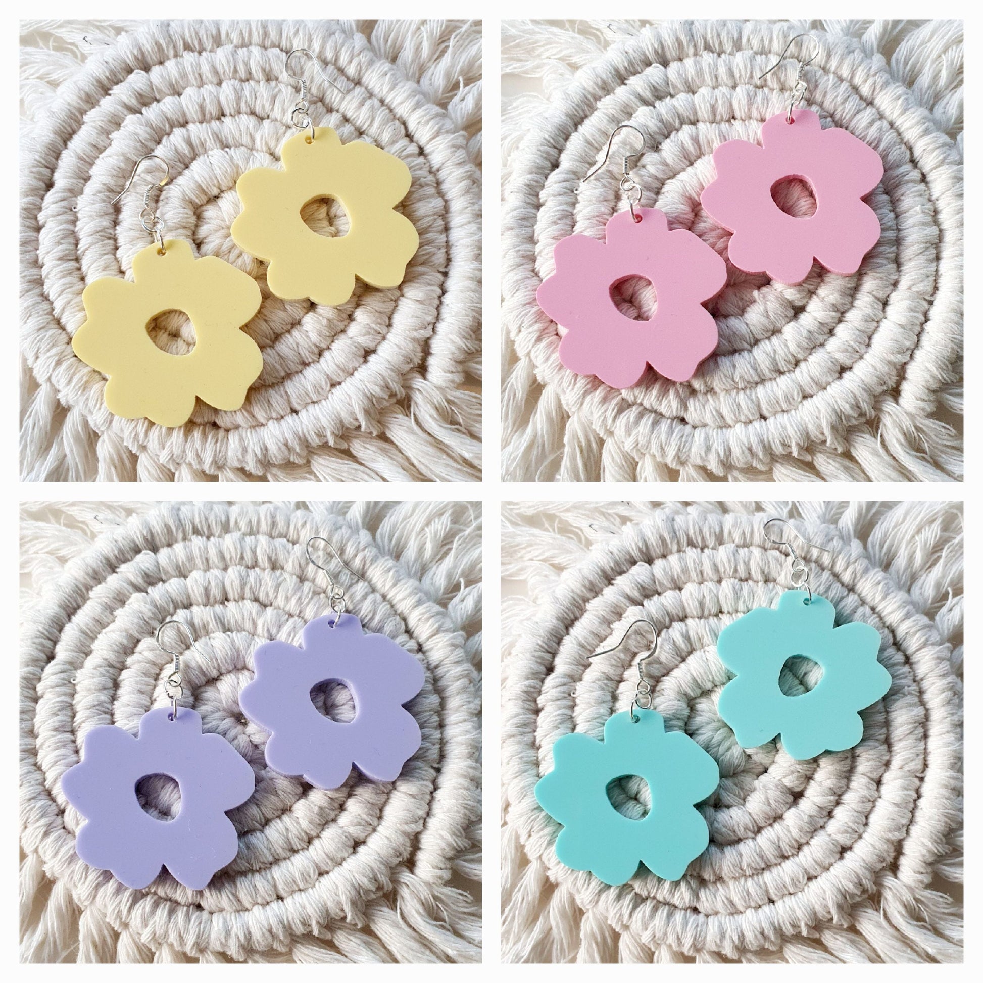 Boho Flower Earrings Earrings Whimsic 