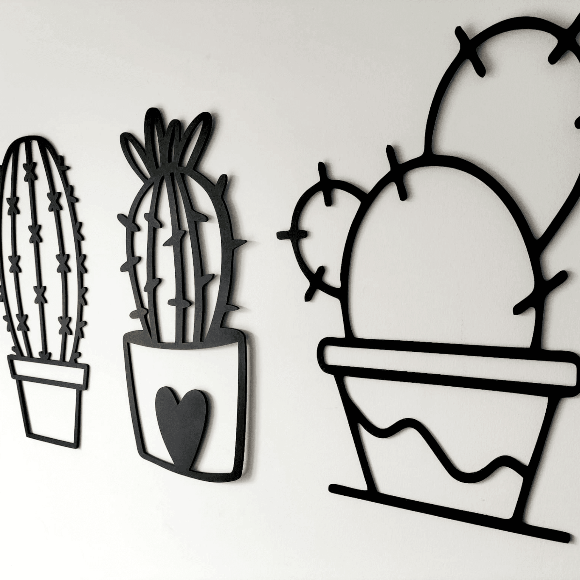 Cacti Wall Art Set Whimsic 