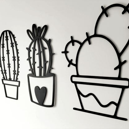 Cacti Wall Art Set Whimsic 