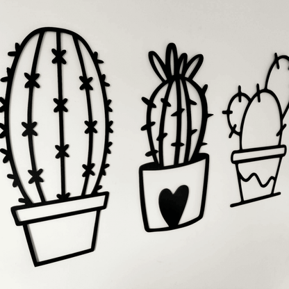 Cacti Wall Art Set Whimsic 
