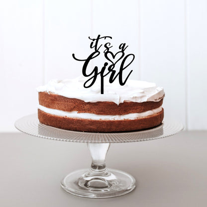 It's A Girl Cake Topper