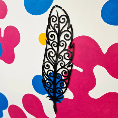 Koru Feather Wall Art + FREE Koru Earrings