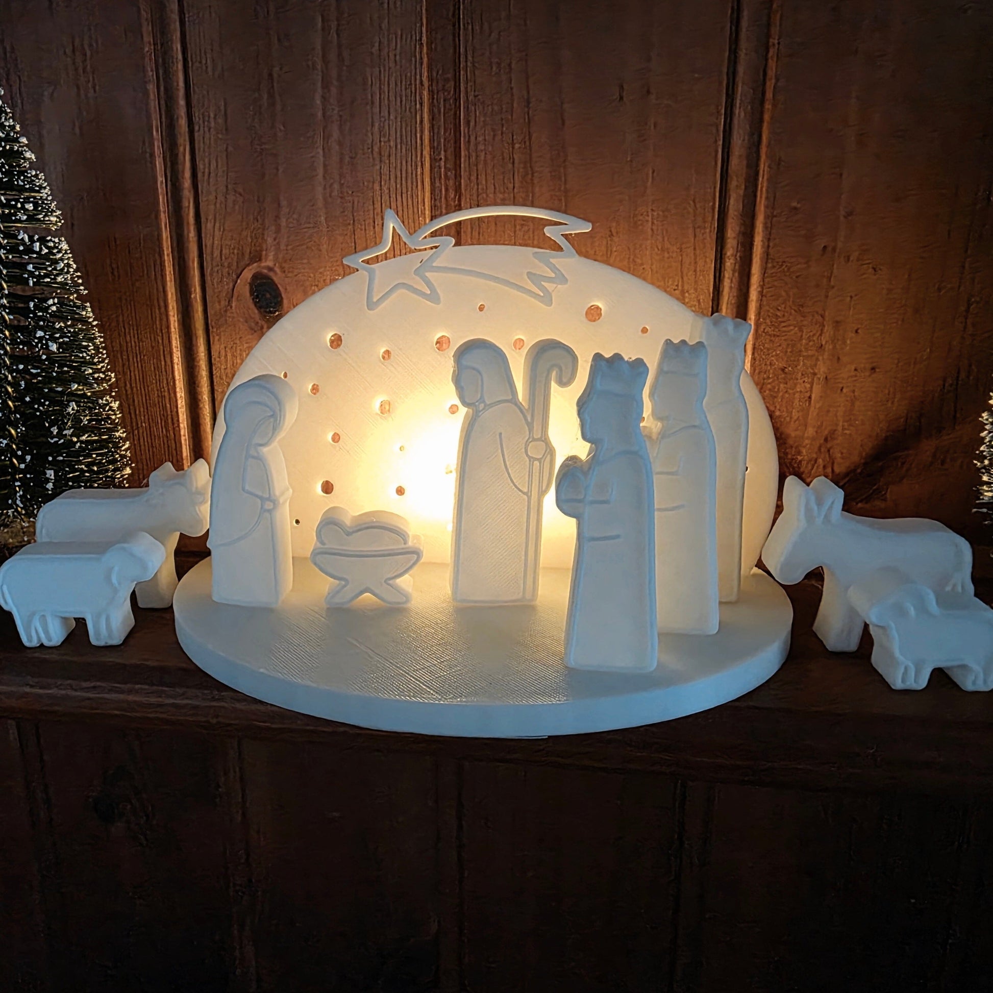 Christmas Nativity Scene Decor Set Whimsic 