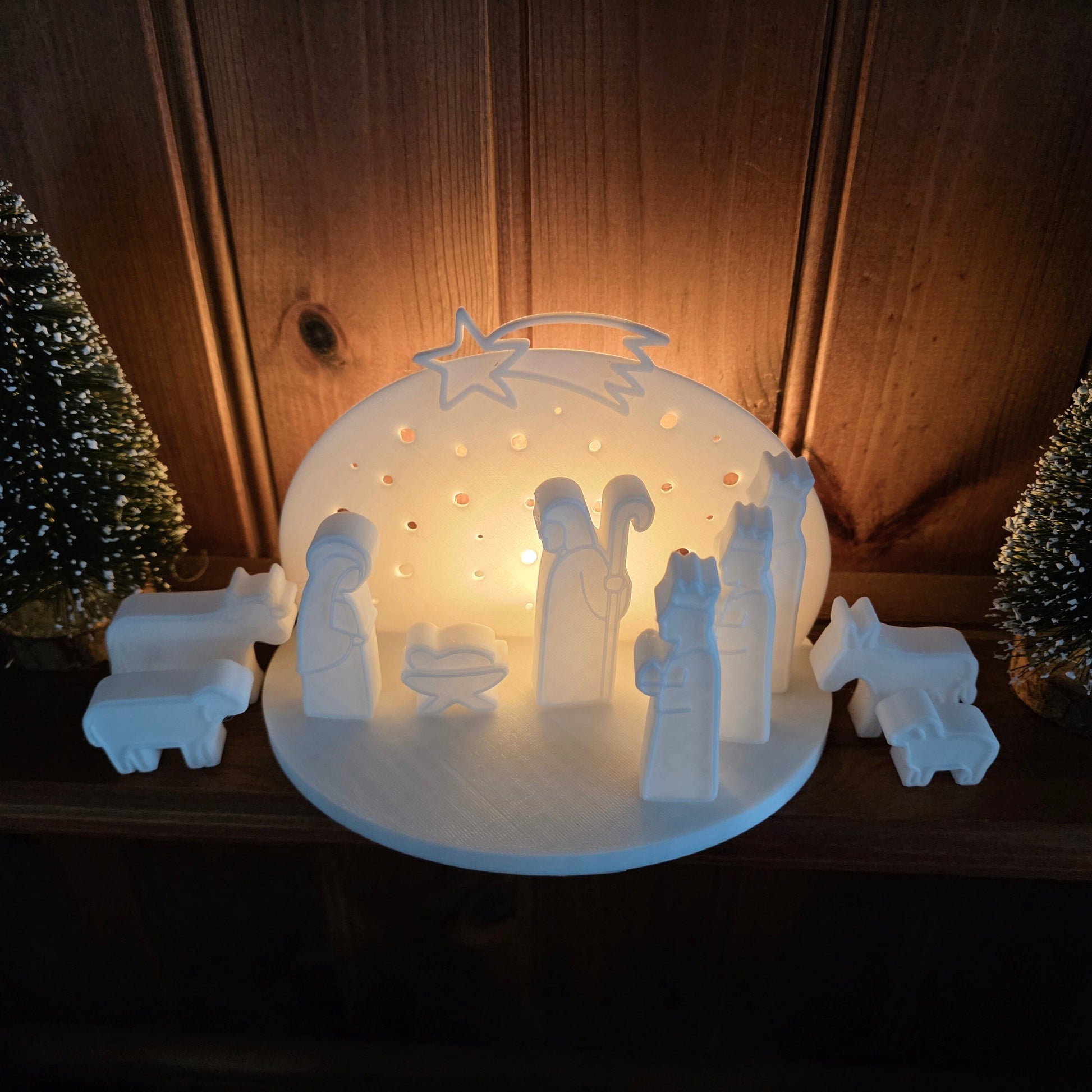 Christmas Nativity Scene Decor Set Whimsic 