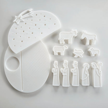 Christmas Nativity Scene Decor Set Whimsic 