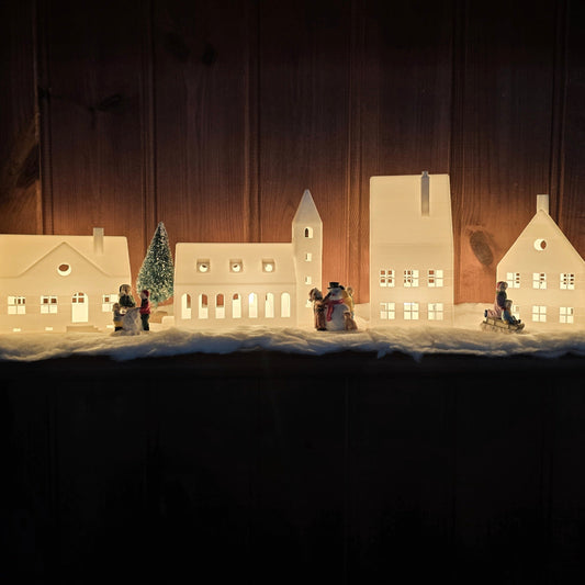Christmas Village Decor Set Whimsic 