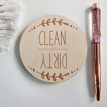 Clean Dirty Dishwasher Magnet Whimsic 