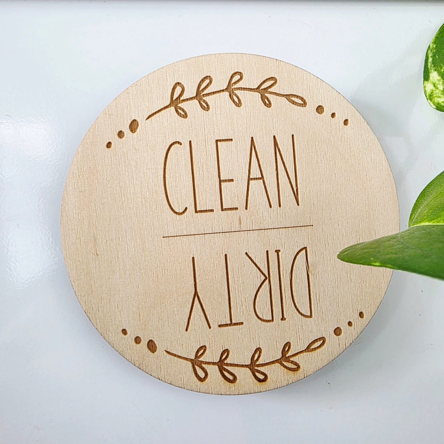 Clean Dirty Dishwasher Magnet Whimsic 