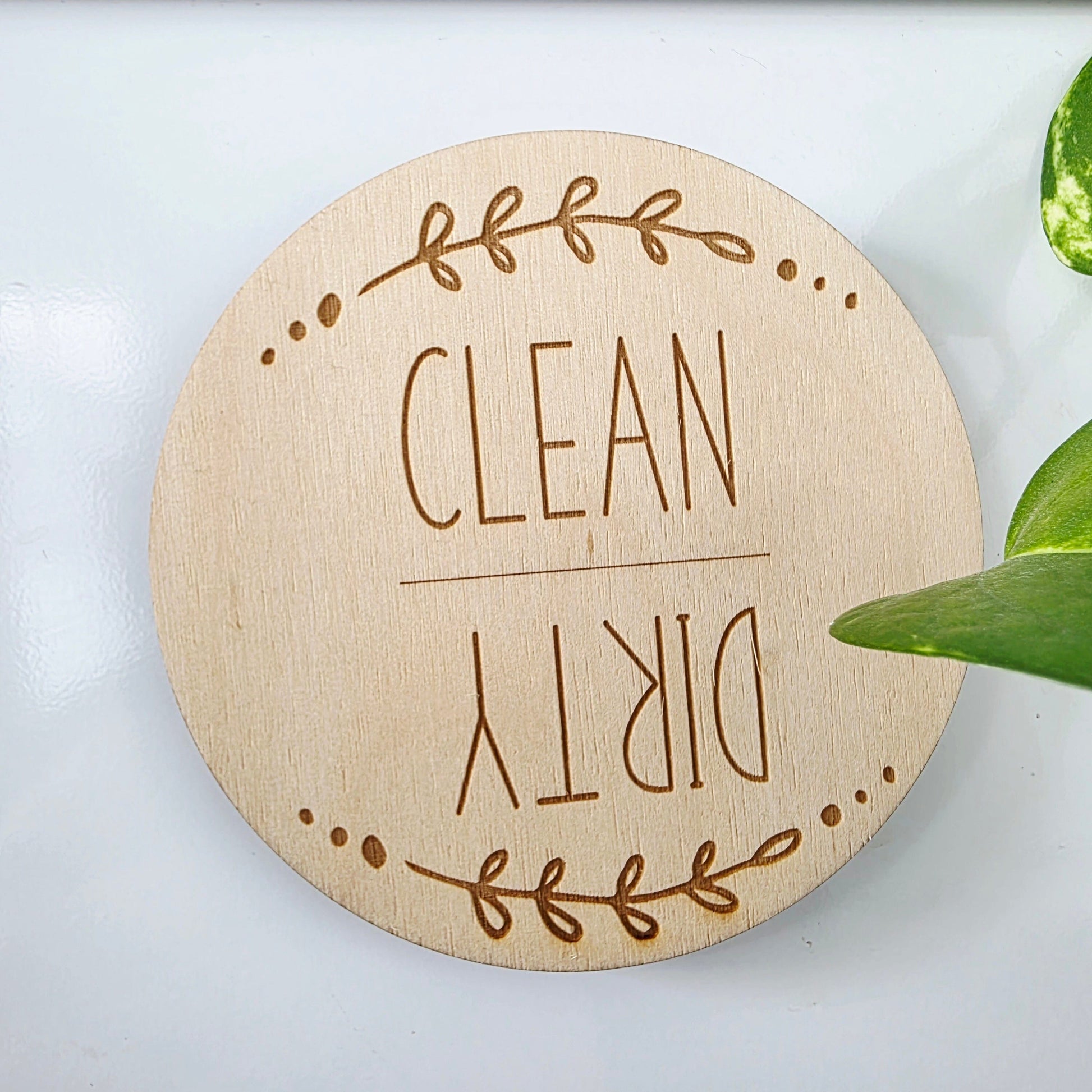 Clean Dirty Dishwasher Magnet Whimsic 