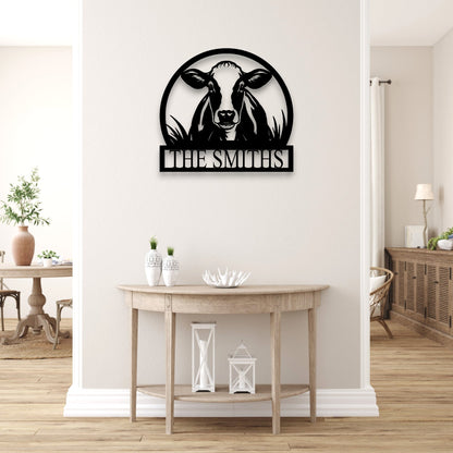 Personalised Cow Farm Sign