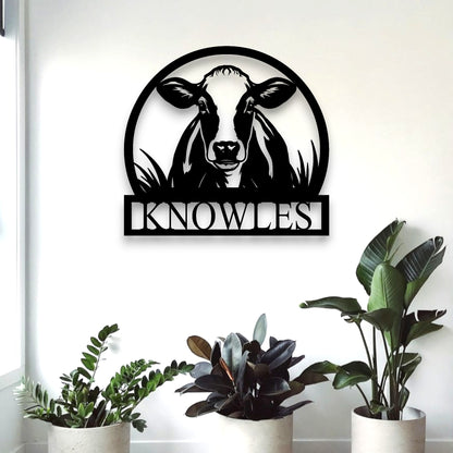 Personalised Cow Farm Sign