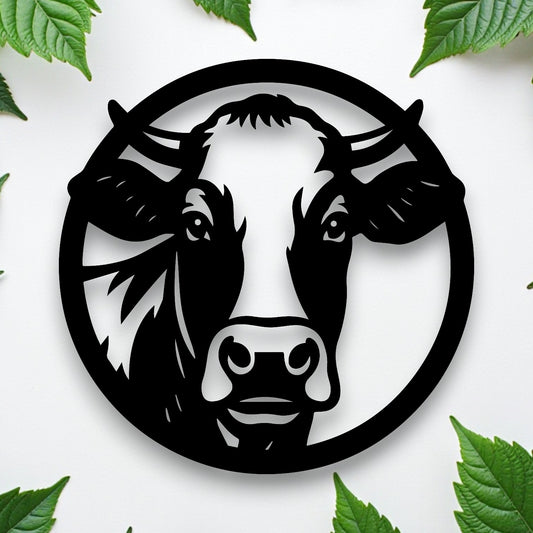 Cow Round Wall Art