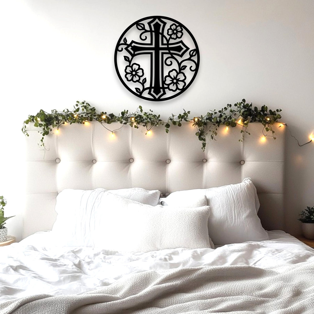 Floral Cross Wall Art