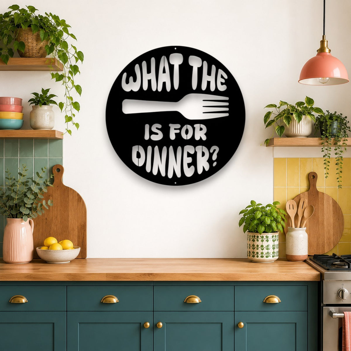 What the Fork Is for Dinner Wall Art